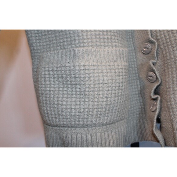 MATE The Label Alpaca Cotton Cropped Cardigan NWOT SAGE GREEN SZ S $198 - Picture 6 of 6